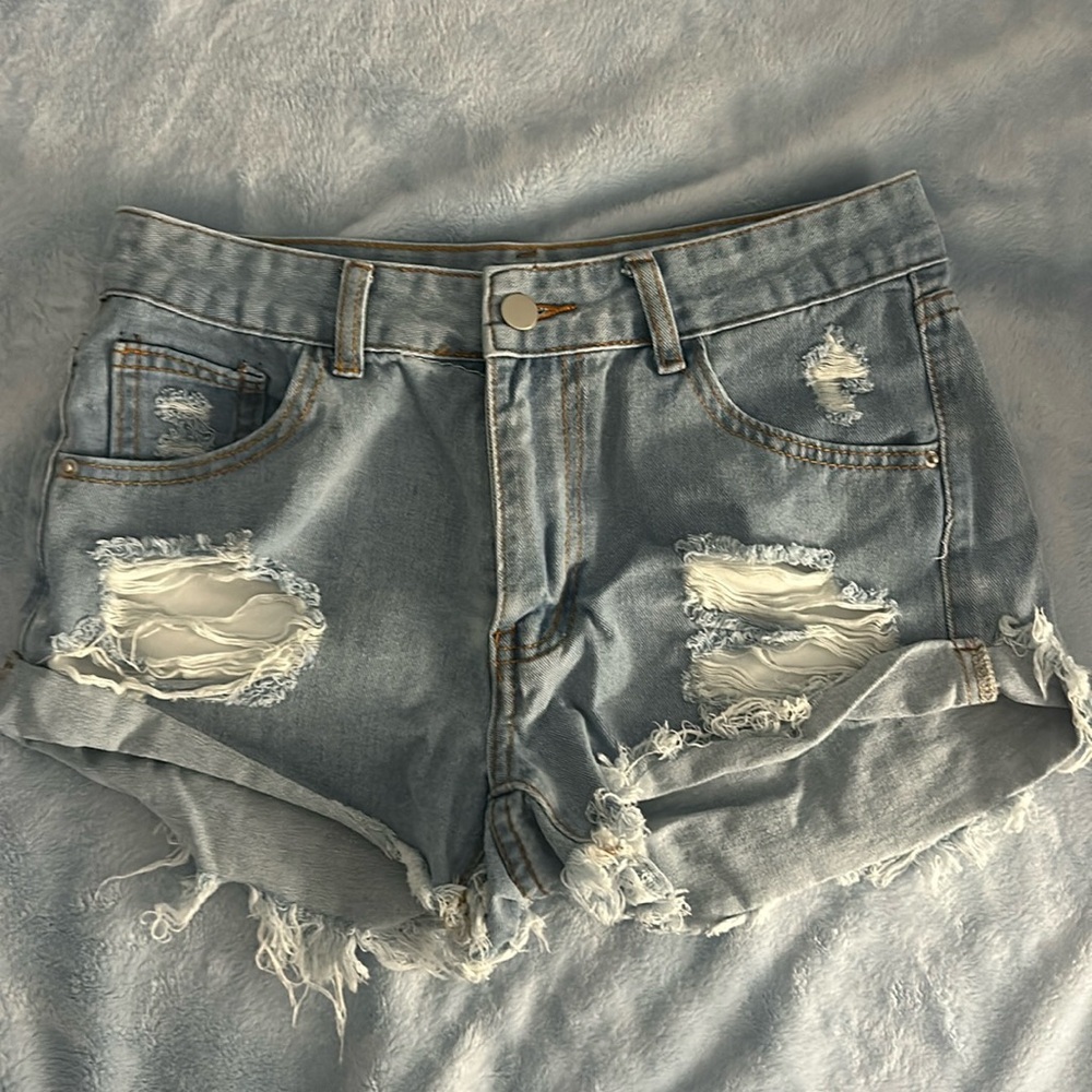 Denim shorts